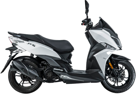 Скутер SYM Jet14 200 белый pitbikemarket.ru