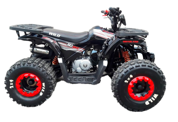 Квадроцикл Motoland VOX125 WILD черный pitbikemarket.ru