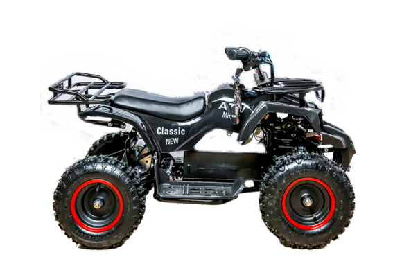 Детский квадроцикл ATV Classic E 800W NEW электрический Черный pitbikemarket.ru